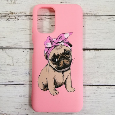 Накладка (з мікрофіброю) Case Art для Xiaomi Redmi Note 10 / Note 10S / Poco M5s- рожевий