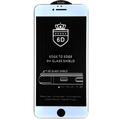 Скло захисне 6D Premium Black Edition для iPhone 6 Plus- білий Скло захисне 6D Premium Black Edition для iPhone 6 Plus- білий