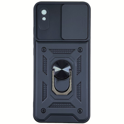 Протиударний чохол Camshield Serge Ring для Xiaomi Redmi 9A- чорний Протиударний чохол Camshield Serge Ring для Xiaomi Redmi 9A- чорний