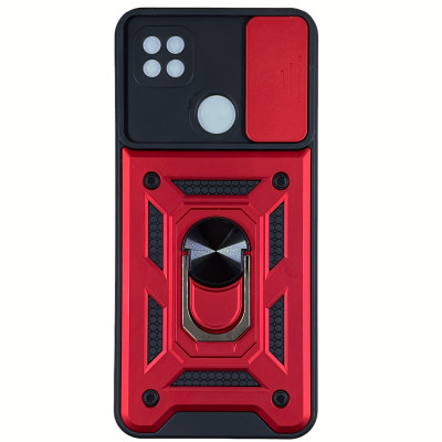 Протиударний чохол Camshield Serge Ring для Xiaomi Redmi 9C / Redmi 10A- червоний Протиударний чохол Camshield Serge Ring для Xiaomi Redmi 9C / Redmi 10A- червоний