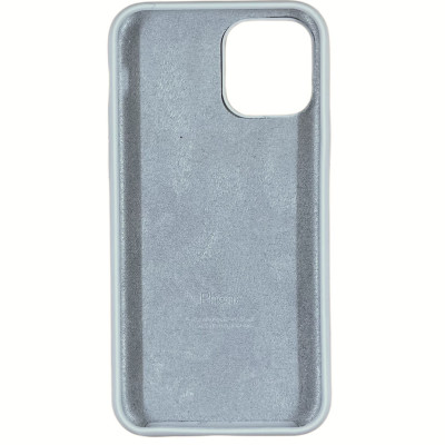 Накладка (з мікрофіброю) Silk Full Protective для iPhone 11 Pro- синій туман