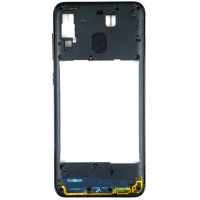 Задня частина корпусу для Samsung A20 / A205 (антена, пластик вкл. гучн.) Black Задня частина корпусу для Samsung A20 / A205 (антена, пластик вкл. гучн.) Black