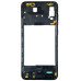 Задня частина корпусу для Samsung A20 / A205 (антена, пластик вкл. гучн.) Black