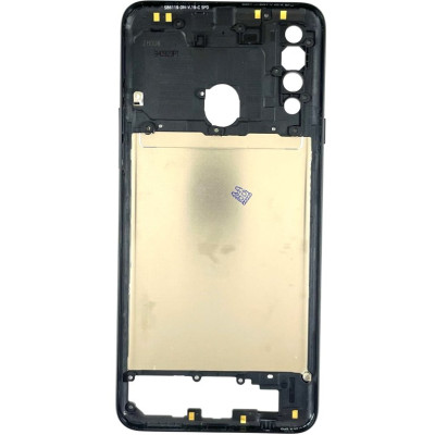 Задня частина корпусу для Samsung A20s / A207 (антена, пластик вкл. гучн.) Black