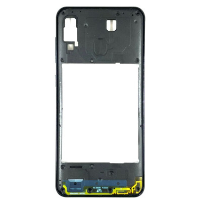 Задня частина корпусу для Samsung A30 / A305 (антена, пластик вкл. гучн.) Black Задня частина корпусу для Samsung A30 / A305 (антена, пластик вкл. гучн.) Black