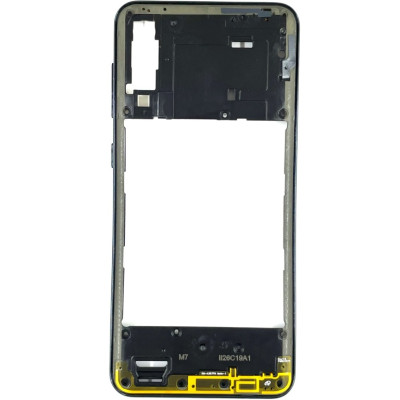 Задня частина корпусу для Samsung A30s / A307 (антена, пластик вкл. гучн.) Black Задня частина корпусу для Samsung A30s / A307 (антена, пластик вкл. гучн.) Black
