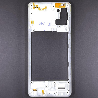 Задня частина корпусу для Samsung A31 / A315 (антена, пластик вкл. гучн.) White
