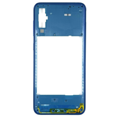 Задня частина корпусу для Samsung A50/A505 (антена, пластик вкл. гучн.) Blue