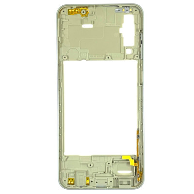 Задня частина корпусу для Samsung A50/A505 (антена, пластик вкл. гучн.) White