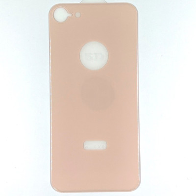 Скло захисне на задню панель для iPhone 8- рожевий