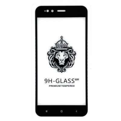 Скло захисне Full Glue для Xiaomi Mi 5X / Mi A1 в упаковці- чорний Скло захисне Full Glue для Xiaomi Mi 5X / Mi A1 в упаковці- чорний