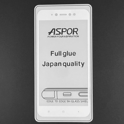 Скло захисне Aspor 5D Full Glue для Xiaomi Redmi Note 5A- білий Скло захисне Aspor 5D Full Glue для Xiaomi Redmi Note 5A- білий