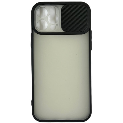 Накладка Camshield mate TPU зі шторкою на камеру для iPhone 12 Pro / 12- чорний