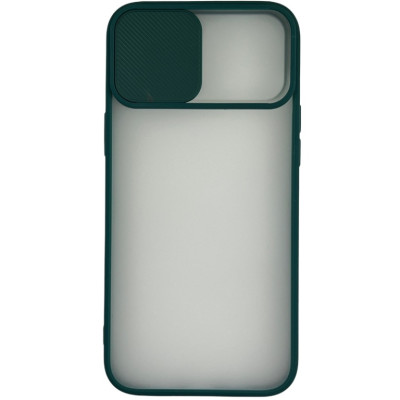 Накладка Camshield mate TPU зі шторкою на камеру для iPhone 12 Pro Max- зелений Накладка Camshield mate TPU зі шторкою на камеру для iPhone 12 Pro Max- зелений
