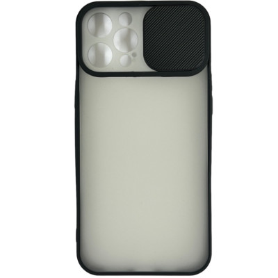 Накладка Camshield mate TPU зі шторкою на камеру для iPhone 12 Pro Max- чорний