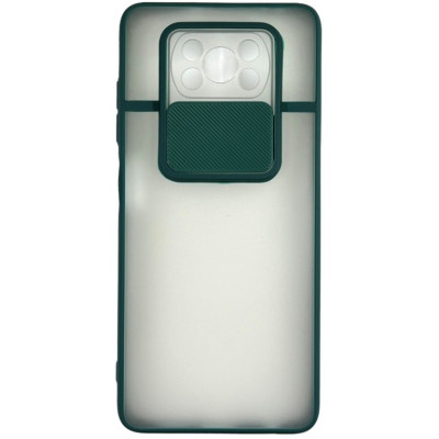 Накладка Camshield mate TPU зі шторкою на камеру для Xiaomi Poco X3 / Poco X3 Pro- зелений Накладка Camshield mate TPU зі шторкою на камеру для Xiaomi Poco X3 / Poco X3 Pro- зелений