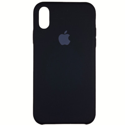 Накладка (з мікрофіброю) Silk Full Protective для iPhone XR- чорний