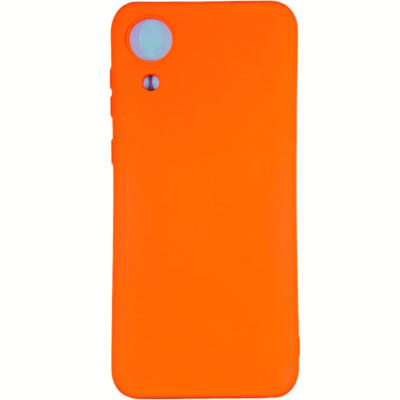 Накладка (з мікрофіброю) Silk Full Camera для Samsung A03 Core- помаранчевий