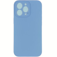 Накладка (з мікрофіброю) Silk Lakshmi Square Full Camera для iPhone 13 Pro- блакитний