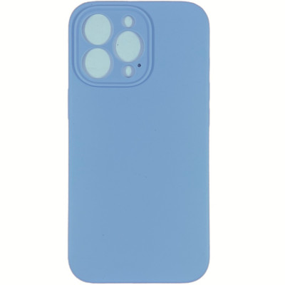 Накладка (з мікрофіброю) Silk Lakshmi Square Full Camera для iPhone 13 Pro- блакитний