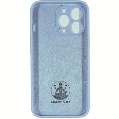 Накладка (з мікрофіброю) Silk Lakshmi Square Full Camera для iPhone 13 Pro- блакитний