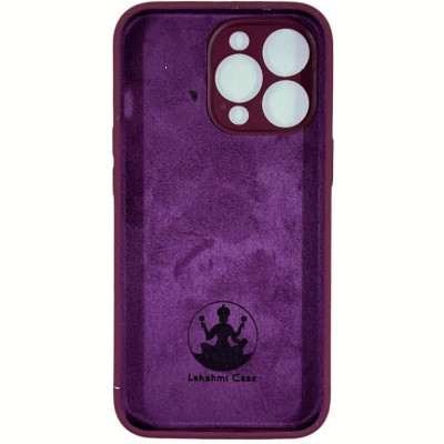Накладка (з мікрофіброю) Silk Lakshmi Square Full Camera для iPhone 13 Pro- бордовий
