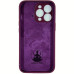 Накладка (з мікрофіброю) Silk Lakshmi Square Full Camera для iPhone 13 Pro- бордовий