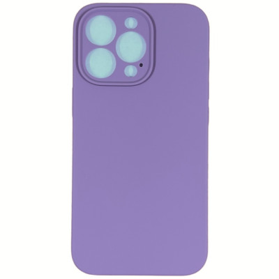 Накладка (з мікрофіброю) Silk Lakshmi Square Full Camera для iPhone 13 Pro- ліловий