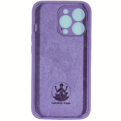 Накладка (з мікрофіброю) Silk Lakshmi Square Full Camera для iPhone 13 Pro- ліловий
