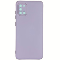 Накладка (з мікрофіброю) Silicone Cover Lakshmi Full Camera для Samsung A31 / A315- рожевий пісок