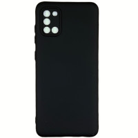 Накладка (з мікрофіброю) Silicone Cover Lakshmi Full Camera для Samsung A31 / A315- чорний