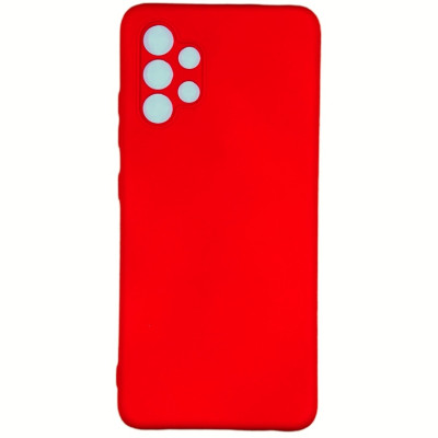 Накладка (з мікрофіброю) Silicone Cover Lakshmi Full Camera для Samsung A32 / A325- червоний
