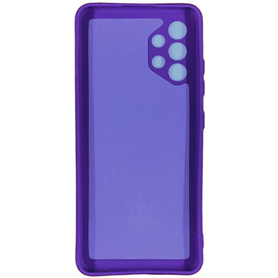 Накладка (з мікрофіброю) Silicone Cover Lakshmi Full Camera для Samsung A32 / A325- фіолетовий