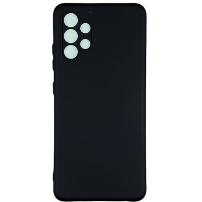 Накладка (з мікрофіброю) Silicone Cover Lakshmi Full Camera для Samsung A32 / A325- чорний