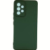 Накладка (з мікрофіброю) Silicone Cover Lakshmi Full Camera для Samsung A33 5G- темно-зелений