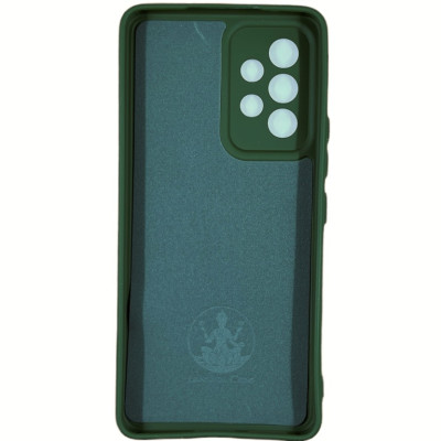 Накладка (з мікрофіброю) Silicone Cover Lakshmi Full Camera для Samsung A33 5G- темно-зелений