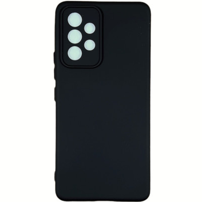 Накладка (з мікрофіброю) Silicone Cover Lakshmi Full Camera для Samsung A33 5G- чорний