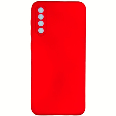 Накладка (з мікрофіброю) Silicone Cover Lakshmi Full Camera для Samsung A50 / A50s / A30s- червоний