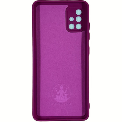 Накладка (з мікрофіброю) Silicone Cover Lakshmi Full Camera для Samsung A51 / A515- марсала