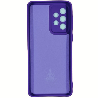 Накладка (з мікрофіброю) Silicone Cover Lakshmi Full Camera для Samsung A53 5G- фіолетовий