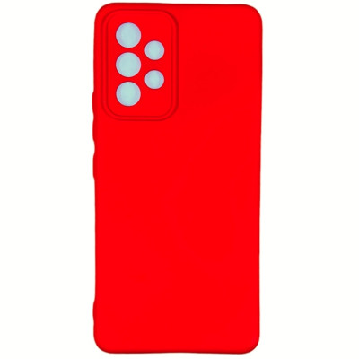 Накладка (з мікрофіброю) Silicone Cover Lakshmi Full Camera для Samsung A53 5G- червоний
