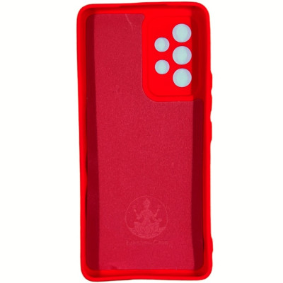 Накладка (з мікрофіброю) Silicone Cover Lakshmi Full Camera для Samsung A53 5G- червоний