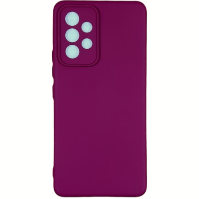Накладка (з мікрофіброю) Silicone Cover Lakshmi Full Camera для Samsung A53 5G- марсала