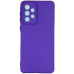 Накладка (з мікрофіброю) Silicone Cover Lakshmi Full Camera для Samsung A73 5G- фіолетовий