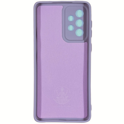 Накладка (з мікрофіброю) Silicone Cover Lakshmi Full Camera для Samsung A73 5G- рожевий пісок