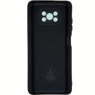 Накладка (з мікрофіброю) Silicone Cover Lakshmi Full Camera для Xiaomi Poco X3 / Poco X3 Pro- чорний