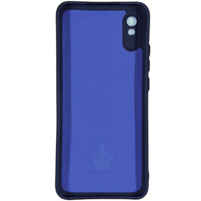 Накладка (з мікрофіброю) Silicone Cover Lakshmi Full Camera для Xiaomi Redmi 9A- темно-синій