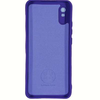 Накладка (з мікрофіброю) Silicone Cover Lakshmi Full Camera для Xiaomi Redmi 9A- фіолетовий