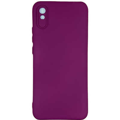 Накладка (з мікрофіброю) Silicone Cover Lakshmi Full Camera для Xiaomi Redmi 9A- марсала