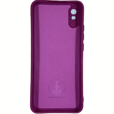 Накладка (з мікрофіброю) Silicone Cover Lakshmi Full Camera для Xiaomi Redmi 9A- марсала